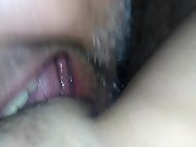 Oral orgasm, and boy can she moan