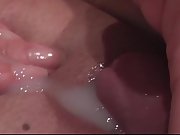 Close up pov sex tape pawing man sausage and creamy pussy wifey heavy breathing